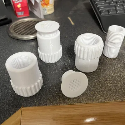 Adapter nối thùng nước mưa với ống xả hồ bơi 1.5"