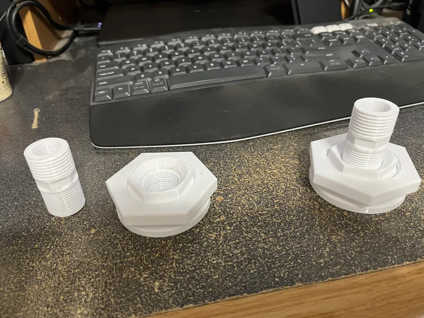 Adapter nối thùng nước mưa với ống xả hồ bơi 1.5" - Image 3