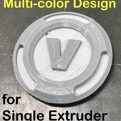 V buck Coin, thiết kế cho máy in 1 màu