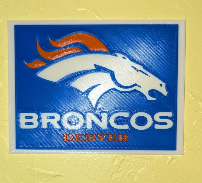 Denver Broncos Football NFL LOGO Dấu hiệu bảng hiệu - Image 1
