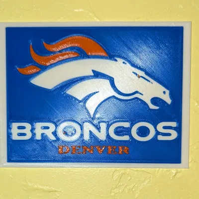 Denver Broncos Football NFL LOGO Dấu hiệu bảng hiệu