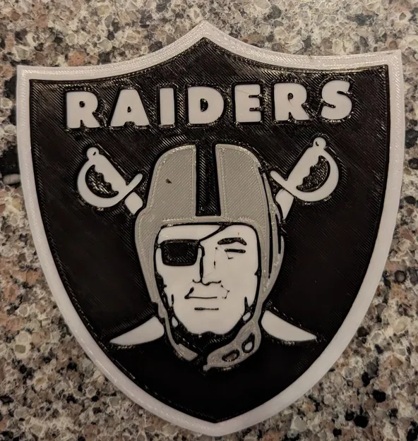 Biển hiệu/tấm khiên logo Raiders Football NFL - Image 1
