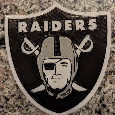 Biển hiệu/tấm khiên logo Raiders Football NFL