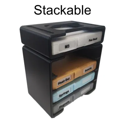 Kệ xếp chồng cho Hộp lưu trữ Tiny Bins [Gắn tường] [Thông số]