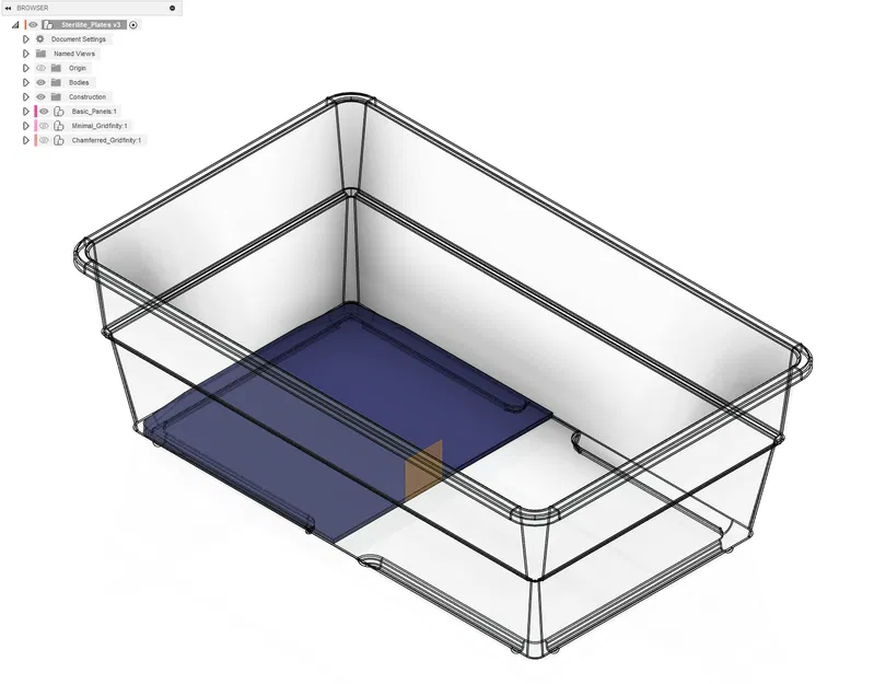 Tấm đế Gridfinity cho Hộp Sterilite 6qt - Image 2