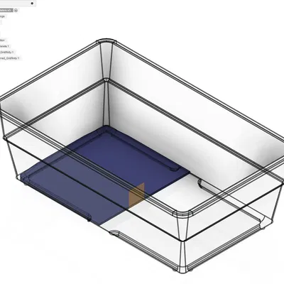 Tấm đế Gridfinity cho Hộp Sterilite 6qt