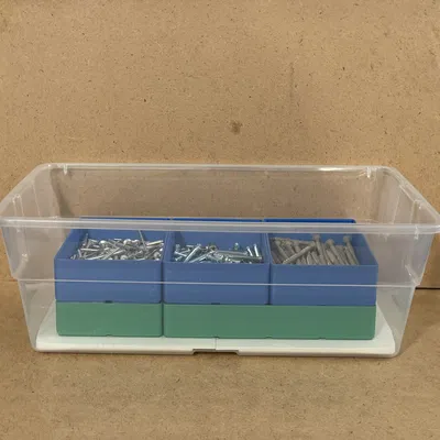 Tấm đế Gridfinity cho Hộp Sterilite 6qt