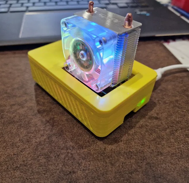 Vỏ Case Cho Raspberry Pi 5 Và Tản Nhiệt Ice Tower - Image 1