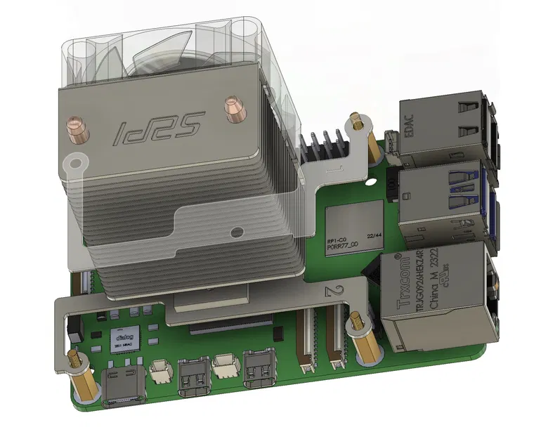 Vỏ Case Cho Raspberry Pi 5 Và Tản Nhiệt Ice Tower - Image 8