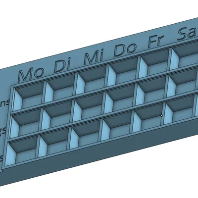 MediBox 7x3 Fächer - Hộp Đựng Thuốc Chia Ngăn Tiện Lợi