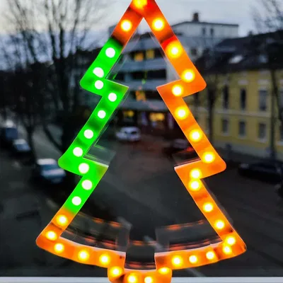 Đèn LED Cây Thông Noel Trang Trí Cửa Sổ - WLED Neopixel