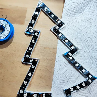 Đèn LED Cây Thông Noel Trang Trí Cửa Sổ - WLED Neopixel