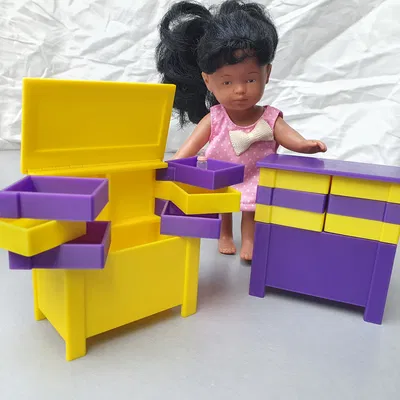 Đồ Nội Thất Búp Bê Mini Phong Cách Thợ May 1950s