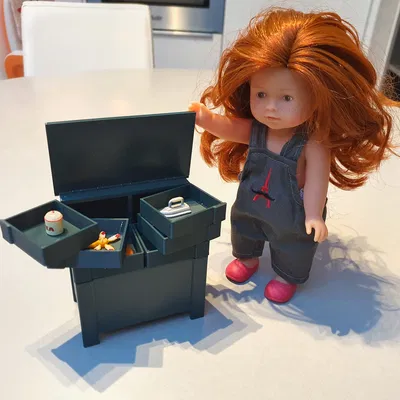 Đồ Nội Thất Búp Bê Mini Phong Cách Thợ May 1950s