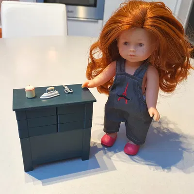 Đồ Nội Thất Búp Bê Mini Phong Cách Thợ May 1950s