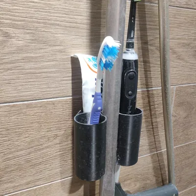 Kệ Bàn Chải Kẹp Thanh Vòi Sen 24mm