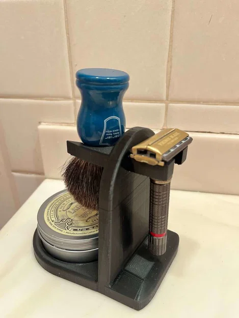 Giá đỡ dao cạo râu, cọ cạo râu và xà phòng DE - Image 2