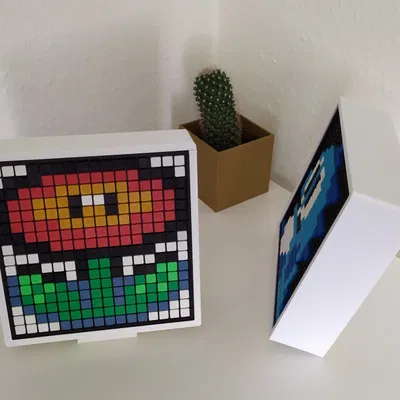 Pixel art 16x16 trong khung hoặc hộp