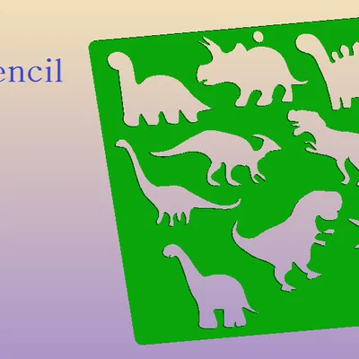 Khuôn khủng long (Dino Stancil)