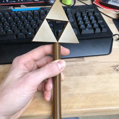 Chân Nến Đỉnh Cây Thông Noel Hình Triforce