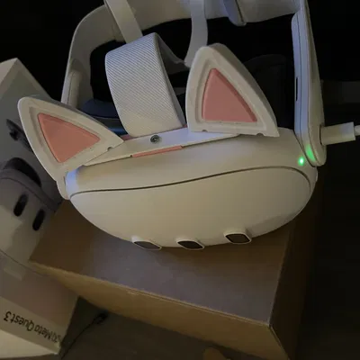 Tai Mèo cho Meta Quest 3 - Giá Đỡ Phụ Kiện