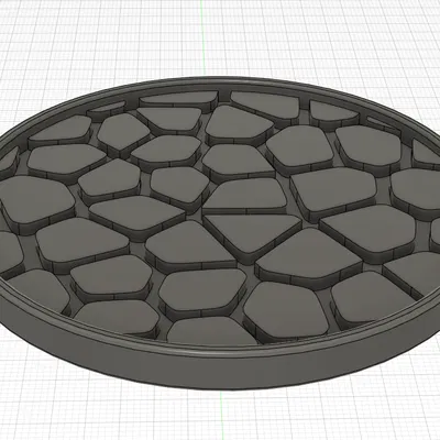 Đế Lót Ly Để Bàn Họa Tiết Voronoi Hình Sỏi