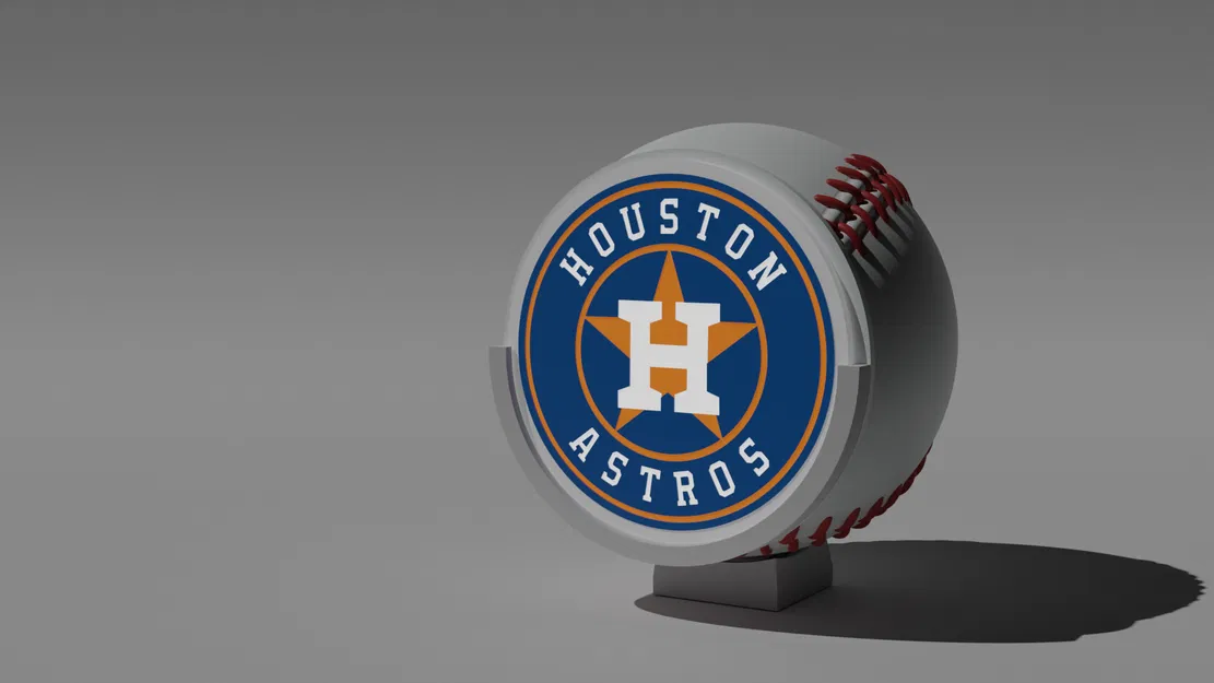 Khung đèn hình bóng chày có bảng logo đội bóng - Image 2