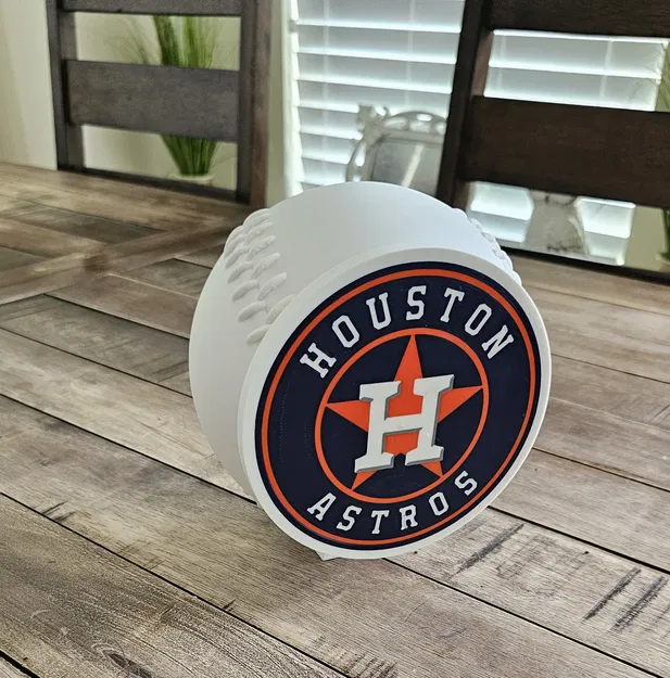 Khung đèn hình bóng chày có bảng logo đội bóng - Image 3