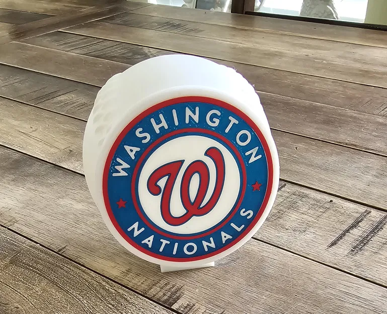 Khung đèn hình bóng chày có bảng logo đội bóng - Image 4