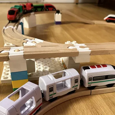 Adapter Nối Duplo - Brio, IKEA, Đường Ray Gỗ - Bản Remix