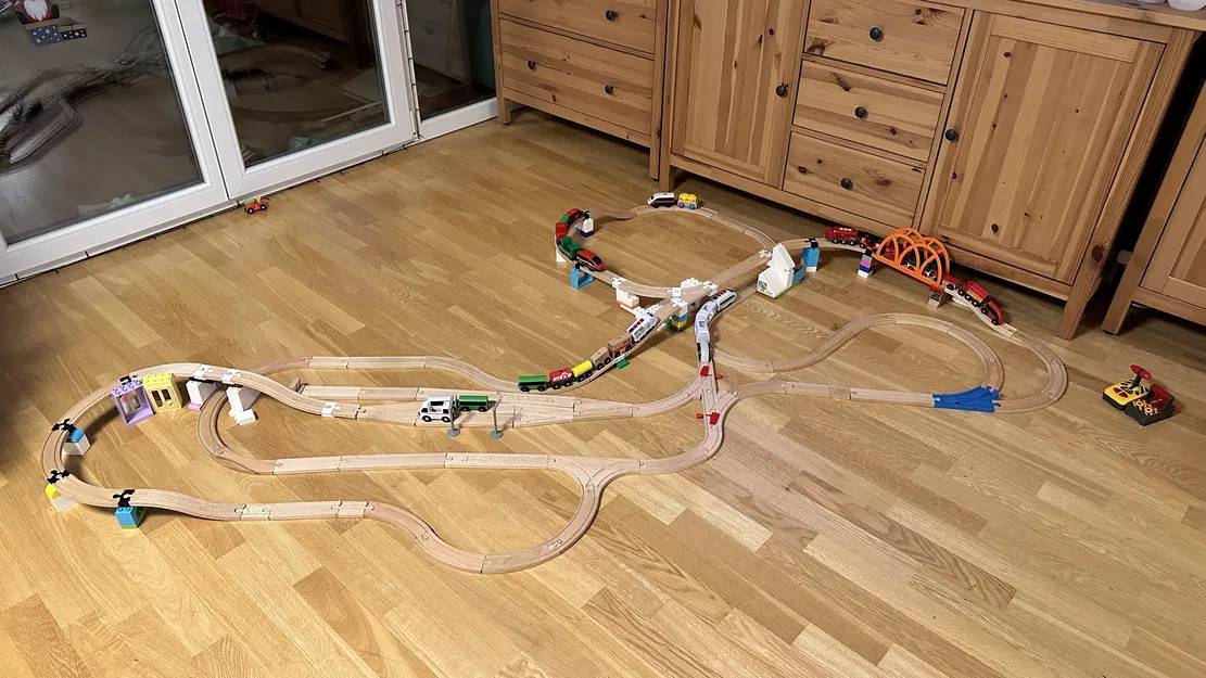 Adapter Nối Duplo - Brio, IKEA, Đường Ray Gỗ - Bản Remix - Image 3