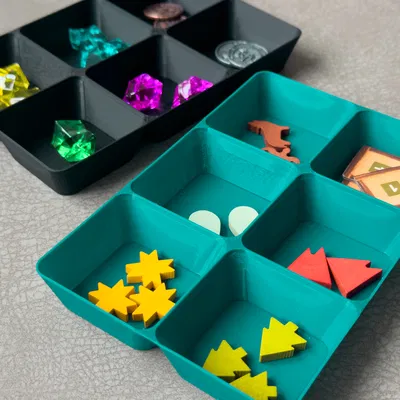 Khay 6 Ngăn Đựng Linh Kiện Nhỏ Hoặc Token