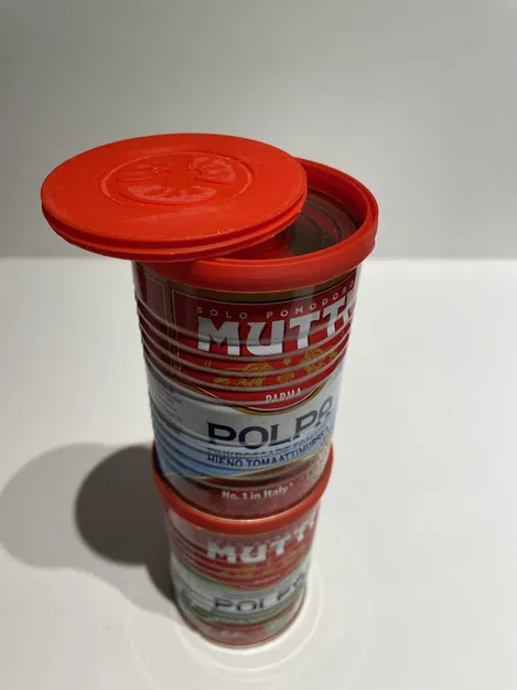 Giá xếp chồng lon sốt cà chua Mutti (có nắp tùy chọn) - Image 2