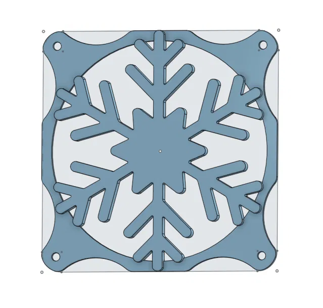 Vỏ quạt Snowflake 120mm - Image 1
