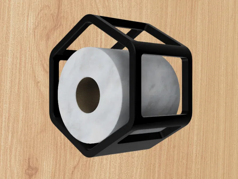 Giá Giấy Vệ Sinh Kiểu Dáng Đẹp - Không Cần Support - Image 1