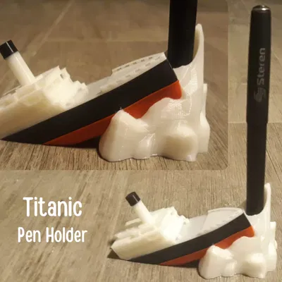 Chân Cắm Bút Hình Tàu Titanic