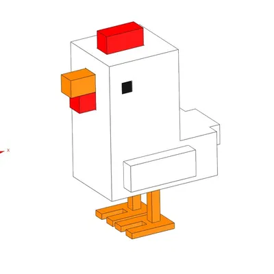 Gà Crossy Road Nhiều Mảnh Nhiều Màu
