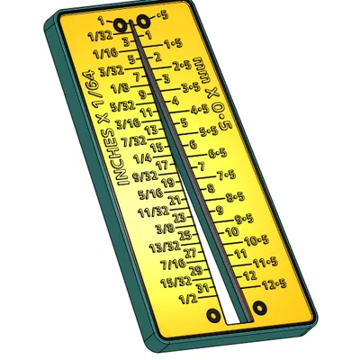 Máy khoan bit/sizer - inch và số liệu