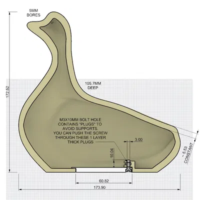 Mẫu In 3D "Gooser"