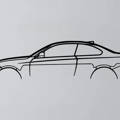 Tranh Treo Tường Silhouette Xe BMW M4