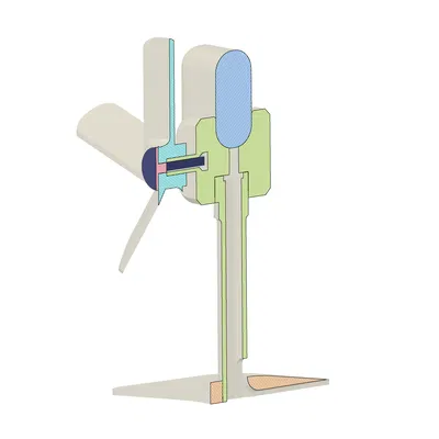 Giá Đỡ Sạc AirPods Kiêm Tua-bin Gió