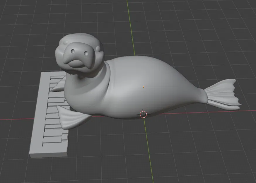 Mô hình con hải cẩu chơi đàn dương cầm - Image 1