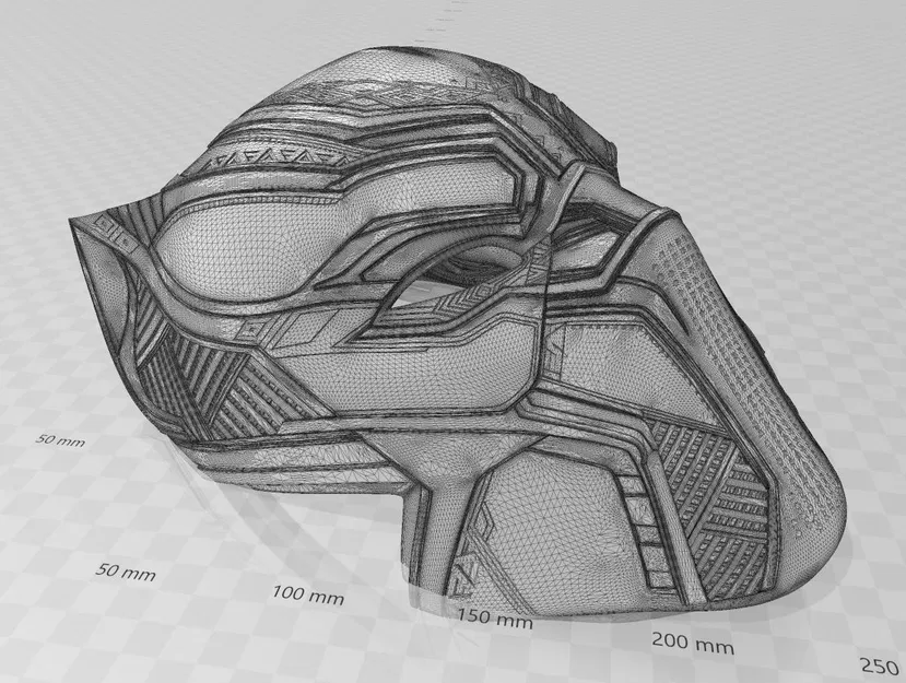 Mặt Nạ Báo Đen - Chỉ Mặt Trước - Không Cần Vật Liệu Hỗ Trợ - Image 1