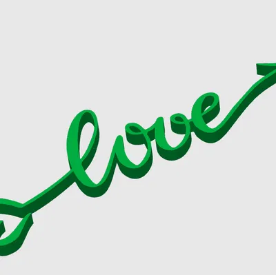 Mô hình Freccia Amore - Chữ Tình Yêu Trang Trí