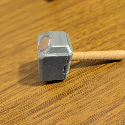 Nam Châm Tủ Lạnh Mjolnir - Búa Thor (Nam châm 8x3mm)