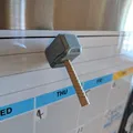 Nam Châm Tủ Lạnh Mjolnir - Búa Thor (Nam châm 8x3mm) - Thumbnail 5
