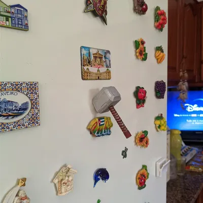 Nam Châm Tủ Lạnh Mjolnir (Búa Thor) - Nam Châm 10x2 Ly