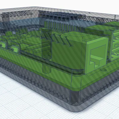 Vỏ Dưới Raspberry Pi 5 Cho Pineberry HatDrive