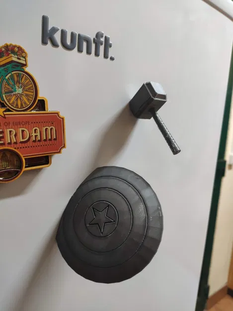 Nam Châm Khiên Captain America - Nam châm 10x2mm và lớn hơn một chút! - Image 1