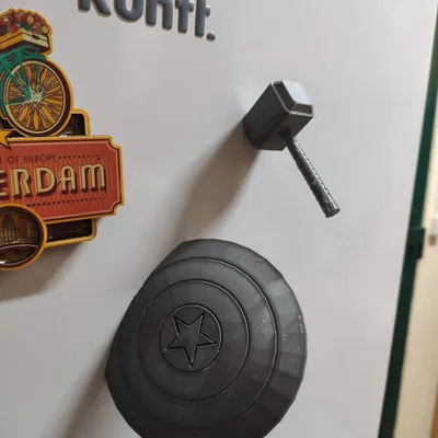 Nam Châm Khiên Captain America - Nam châm 10x2mm và lớn hơn một chút!